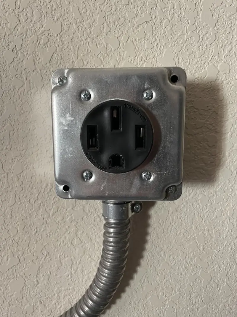 NEMA 14-50 outlet installed for Electrical Panel Upgrade in Carmel Valley Village