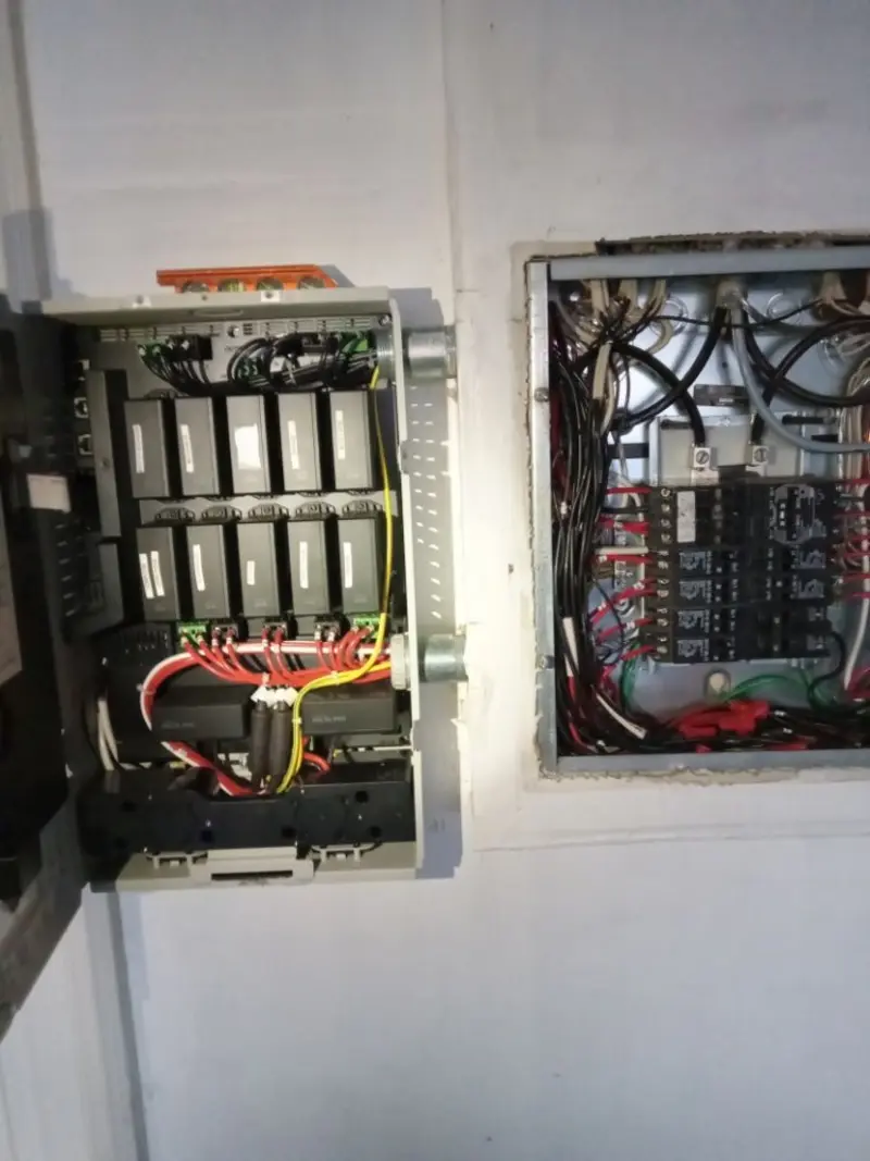 Electrical panel upgrade completed for Security Camera Wiring in Carmel Valley Village
